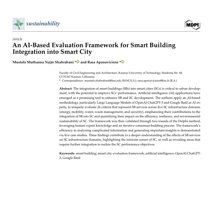 IS-2025-011 An AI-Based Evaluation Framework for Smart Building ...